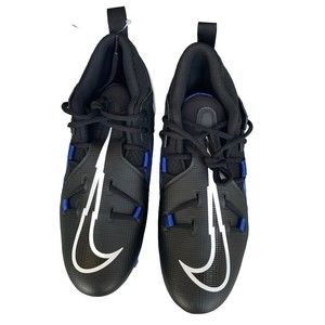 Men Nike Alpha Menace Sz 9.5 Pro 3 Football Cleats Black Game Royal